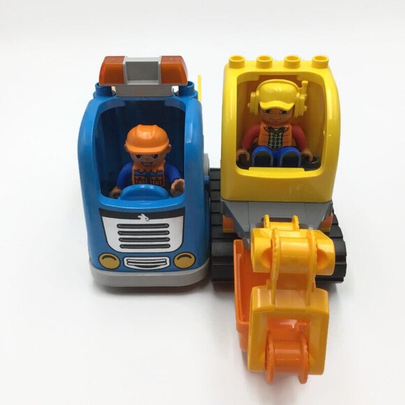 LEGO DUPLO Truck & Tracked Excavator 10812 Construction Site Vehicles *Complete* - Picture 5 of 7